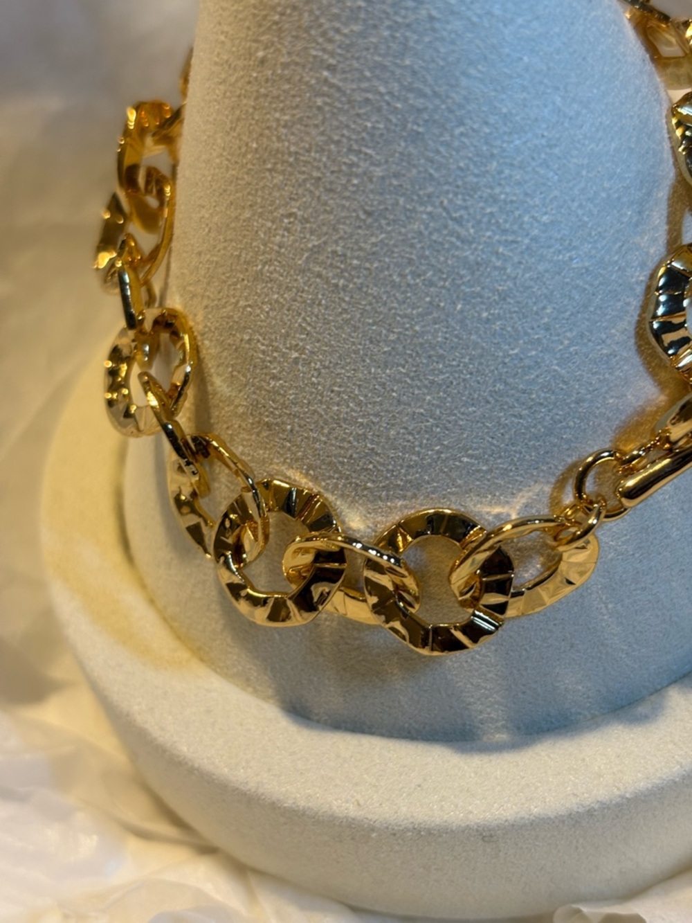 Gold-Tone Linked Circle Bracelet - Women Jewelry